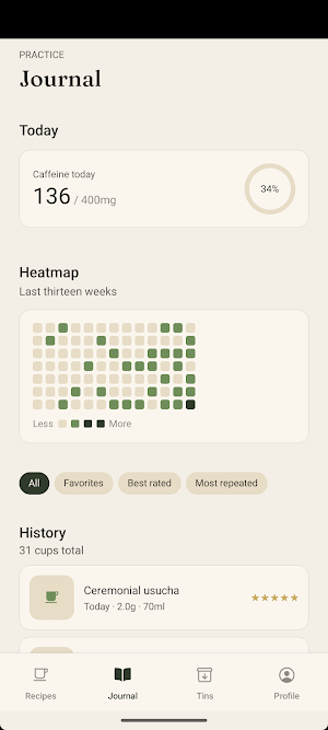 Matcha Almanac Screenshot 2