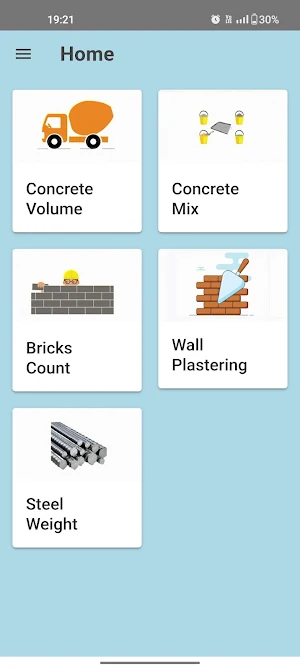 Concrete Cement Calculator Screenshot 0
