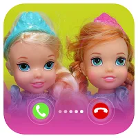 elsa & anna fake call and chat