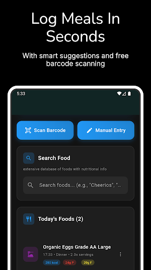 Crunchcount - Calorie Counter Screenshot 1