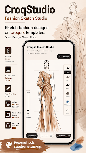 CroqStudio – Fashion Sketch Screenshot 1