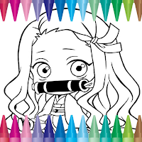 Kawaii Anime Coloring Book