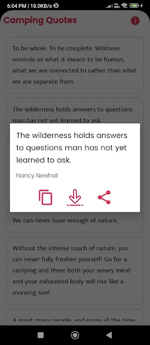 Camping Quotes and Sayings Screenshot 2