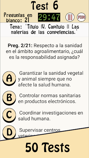 TestOpos Estatuto de Cataluña Screenshot 3