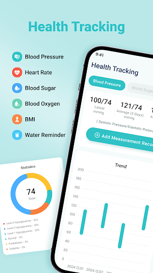 Blood pressure&Health Tracker Screenshot 3