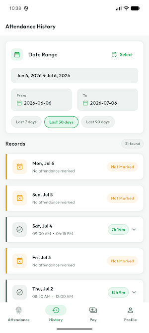ECO T&A Screenshot 1