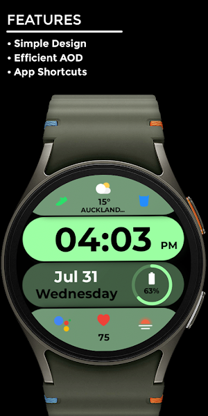 Nighty Digital 36 - watch face Screenshot 1