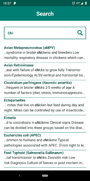 Pocket Guide for Poultry Diseases Screenshot 1