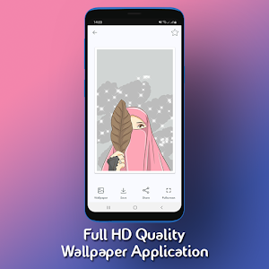 Cartoon Muslimah Wallpaper HD Screenshot 1