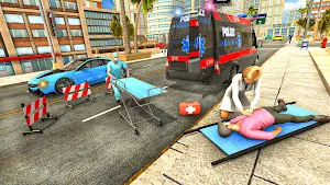 American Police Ambulance Game Screenshot 1