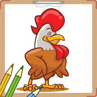 Chicken Coloring Book