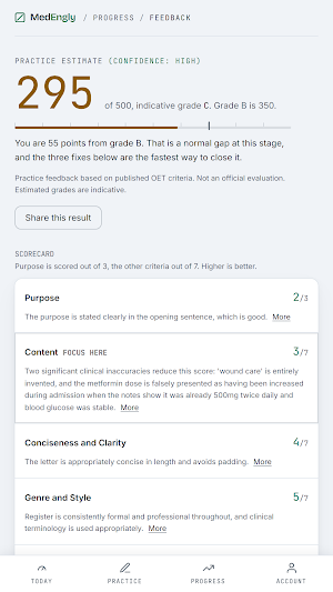 MedEngly: OET preparation Screenshot 1