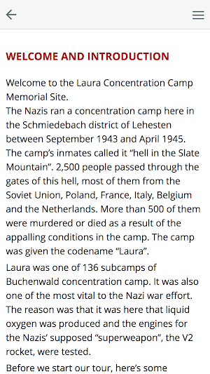 Laura Concentration Camp Memorial Site Screenshot 3