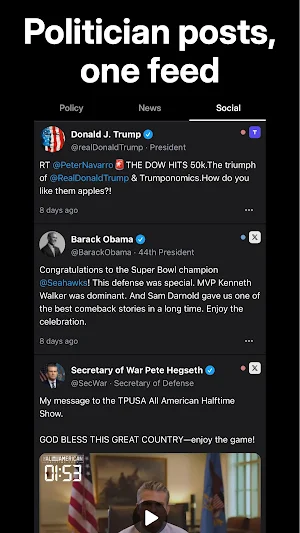 Govbase: Political News Screenshot 3