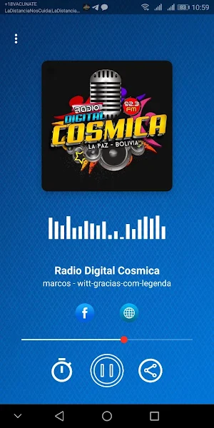 Radio Digital Cosmica Screenshot 1