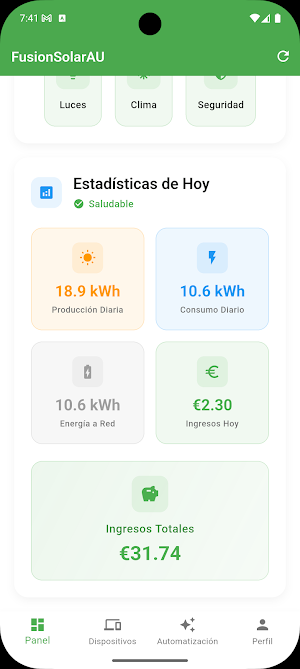 Fusion Solar Automatics Screenshot 3