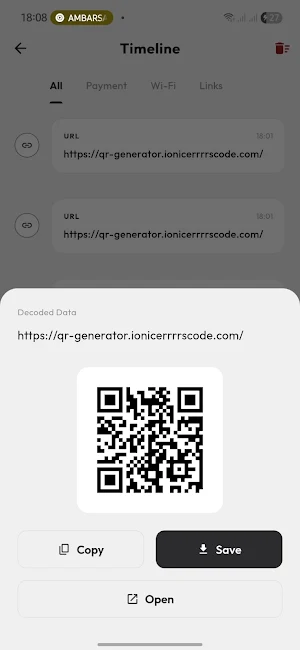 QR & Barcode Scanner Pro Screenshot 2