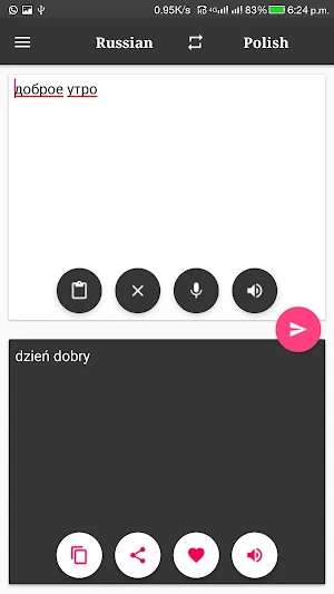 Polish-Russian Translator Screenshot 3