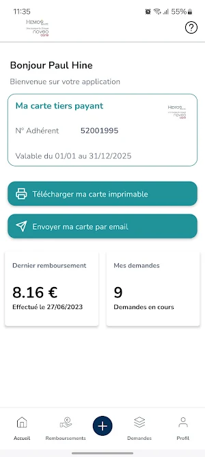 MyHémosSanté Screenshot 2