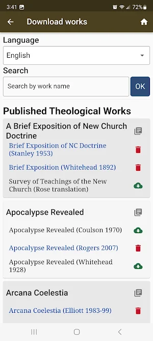 Swedenborg Reader Screenshot 1