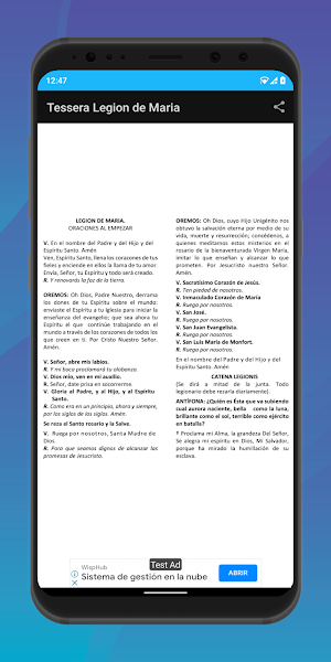 Tessera Legion de Maria Screenshot 1