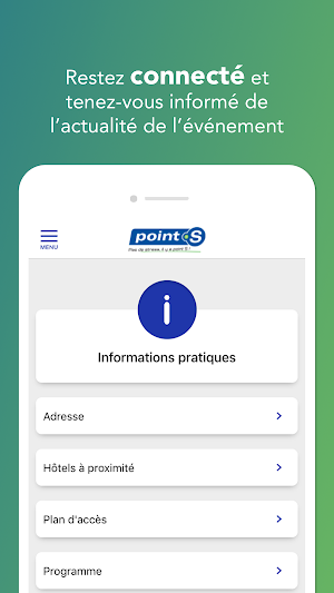 Point S événements Screenshot 2