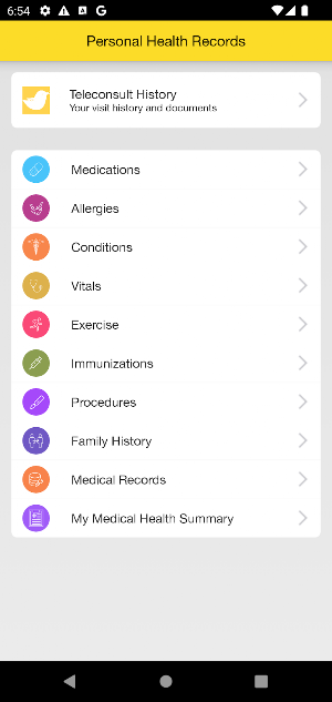 Canary Telehealth Screenshot 2