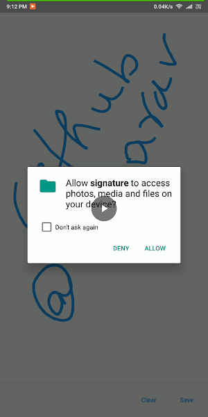 Signature Screenshot 1