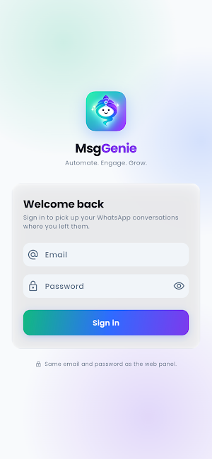 msgGenie : Smart Business CRM Screenshot 0