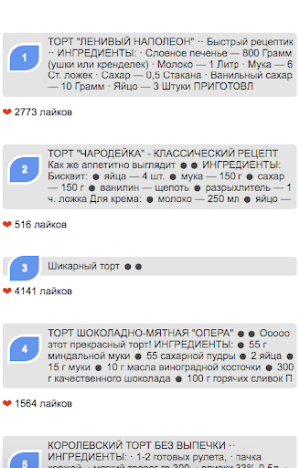Скачать рецепт тортов Screenshot 0