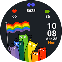Pride Cats Animated Watch Face