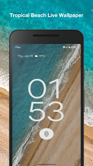 Tropical Beach Live Wallpaper Screenshot 3