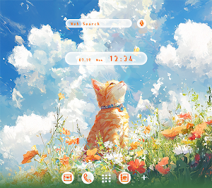 A Feline's Sunny Sky Paradise Screenshot 0