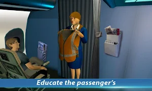 Airport Staff Flight Attendant Air Hostess Games Screenshot 3
