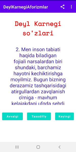 Deyl Karnegi Aforizmlari Screenshot 1