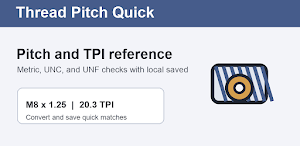 Thread Pitch Quick Screenshot 0