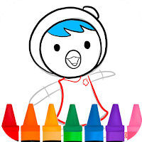 penguin cartoon coloring