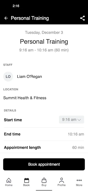 Summit Health & Fitness Screenshot 2