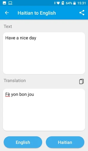 Haitian Creole - English Translator 2020 Screenshot 1