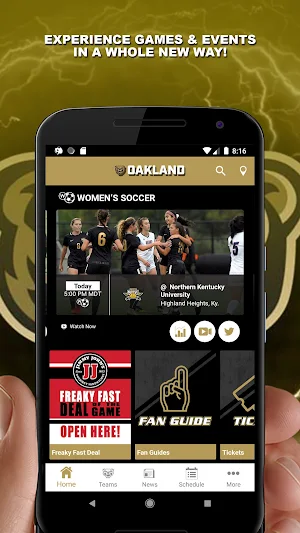 Oakland Golden Grizzlies Screenshot 0