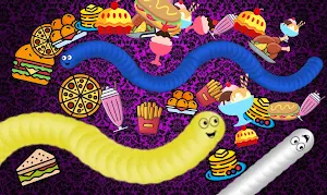 Slither Worm-Hungry Snake Game Screenshot 1