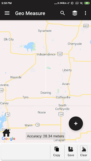 Geo Measure Area calculator Screenshot 1