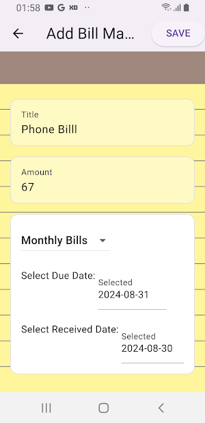 Bills Mo Screenshot 0