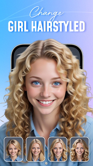 Hair color & style changer Screenshot 0