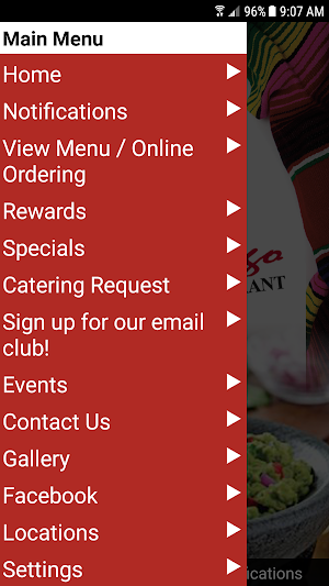 San Diego Mexican Restaurant Screenshot 1