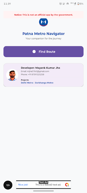Patna Metro Navigator Screenshot 0