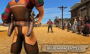 Wild West Town Sheriff Mounted Horse Shooting Game Screenshot 3