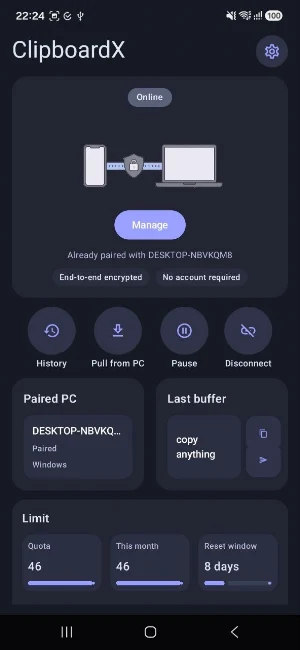 ClipboardX - Clipboard Sync Screenshot 0