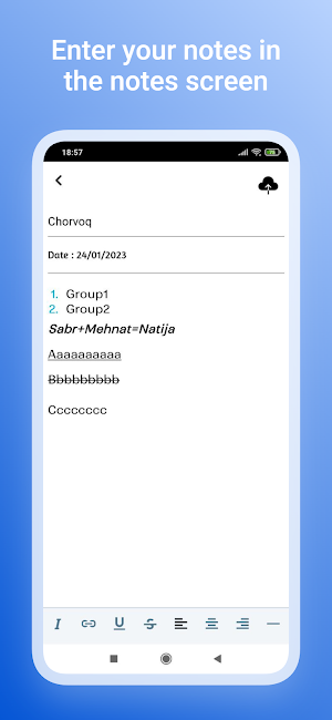Notes Screenshot 1