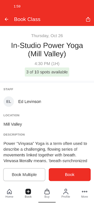 Red Dragon Yoga Screenshot 2